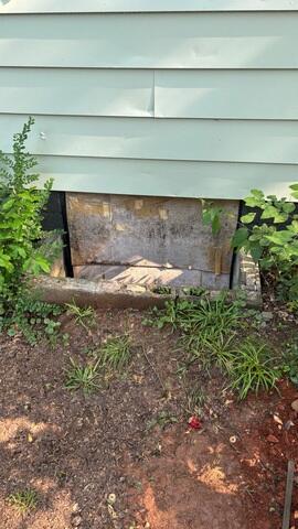 Old Crawl Space Door