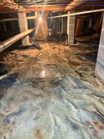 Crawl Space During Inspection