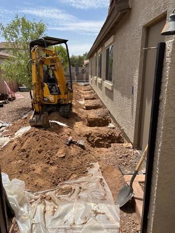 Foundation Repair Excavation in Gilbert, AZ