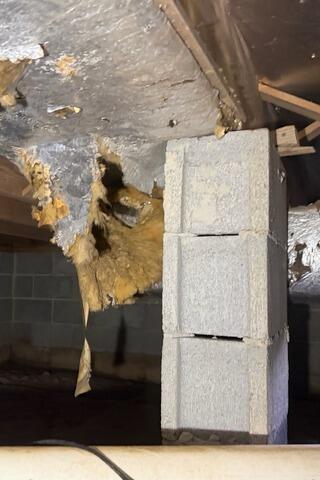 Crawl Space During Inspection