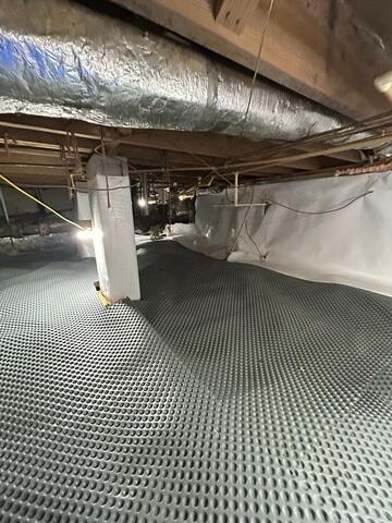Drainage Matting Installed