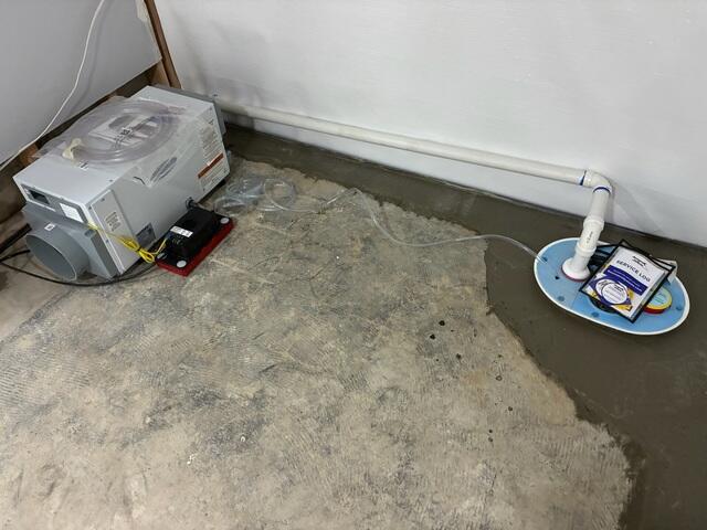 Basement Sump Pump and Moisture-Control System