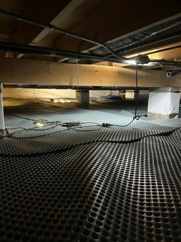 Drainage Matting Installed