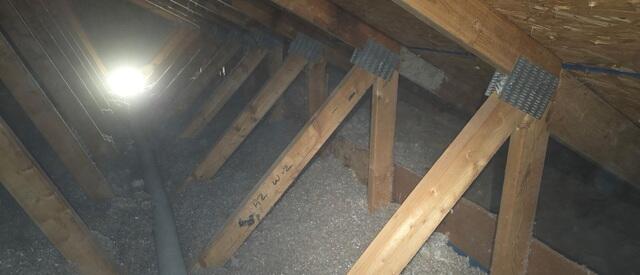 Attic Upgraded with Cellulose Insulation