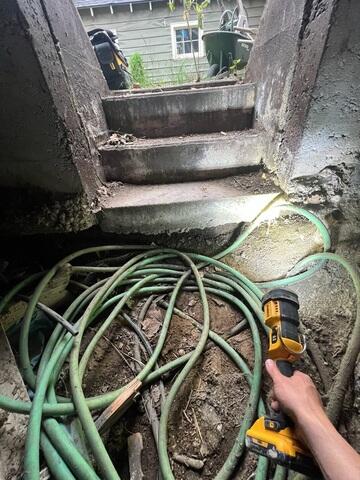 Nasty, degrading crawl space