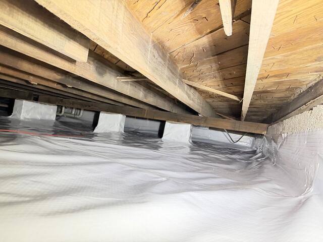 Vapor Barrier Seals Out Ground Moisture
