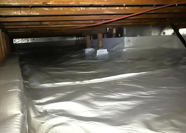Beautifully Encapsulated Crawl Space!