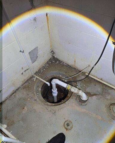 Crumbling Paint and a Shallow Sump Pit