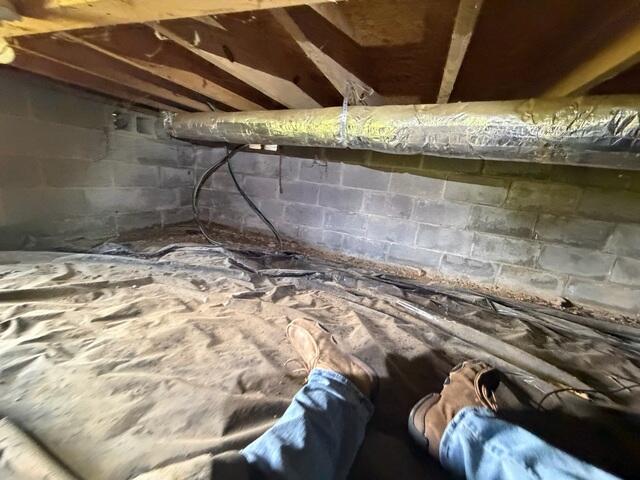 Crawl Space During Inspection