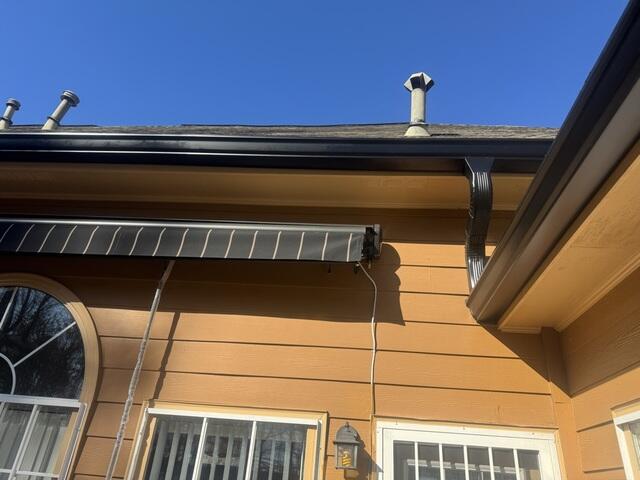 Onyx Black Gutter Shutter Gutter System