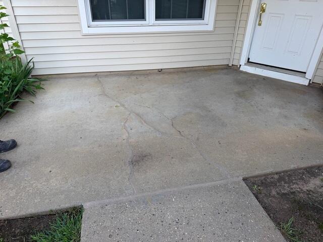 Repaired Patio