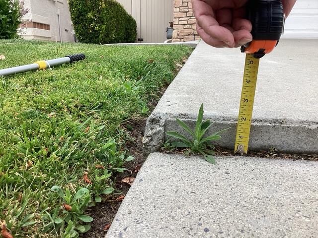 Severe Uneven Concrete Before Repair in Temecula