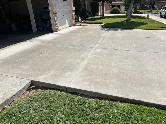 Sunken Concrete Driveway in Temecula, CA