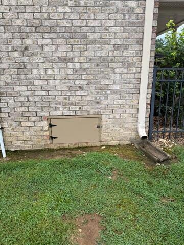 Existing Crawl Space Door