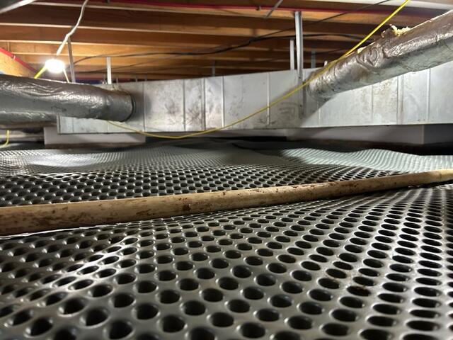 Drainage Matting Installed