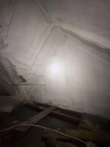 Spray Foamed Roof Deck