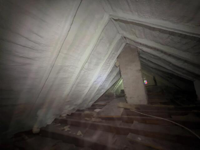 Spray Foamed Roof Deck