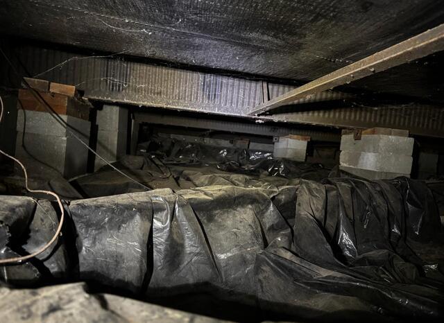 Before: Worn Out Crawl Space