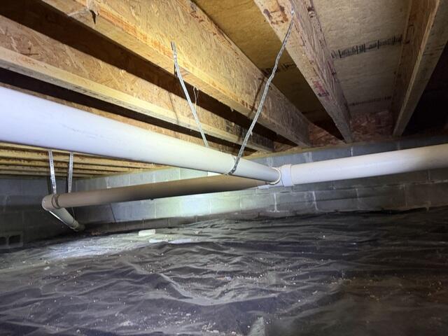 Moisture was starting to damage the wood support structures of this home, and the homeowner wanted it taken care of as quickly as possible!