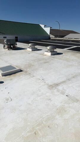 Preping the roof for new flat roof