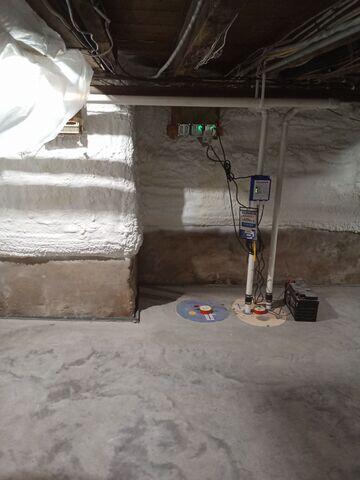 Waterproofed Basement