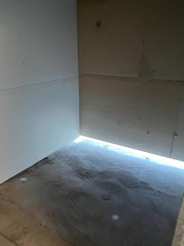 Storage Unit Concrete Floor Repair Area