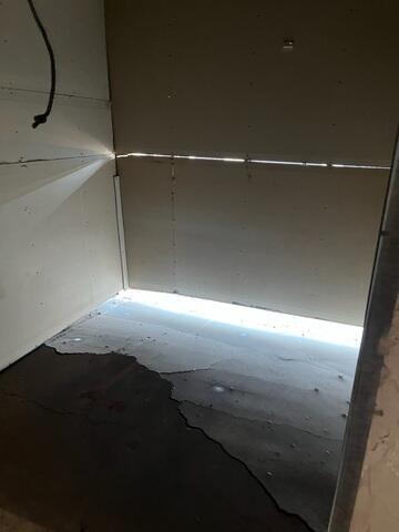 Concrete Slab Settlement Inside Phoenix Storage Unit