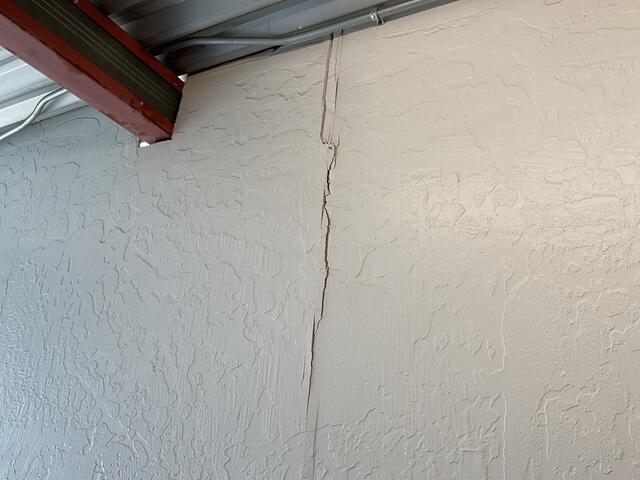 Wall Crack Showing Commercial Building Movement