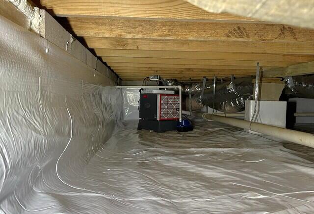 Humidity is under control with the power of the SaniDry Sedona Dehumidifier