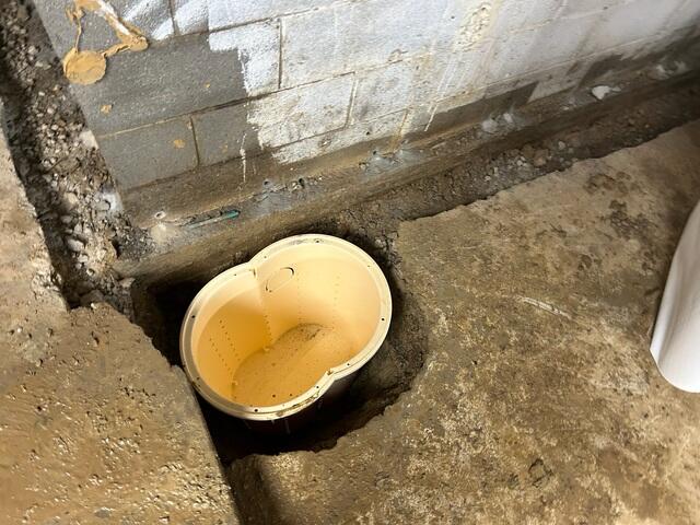 Placing the Sump Pump