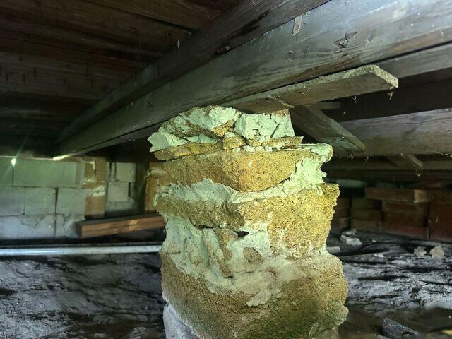 Block Pier Deterioration