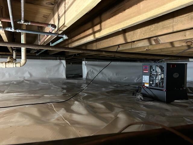 Dehumidifier Installed