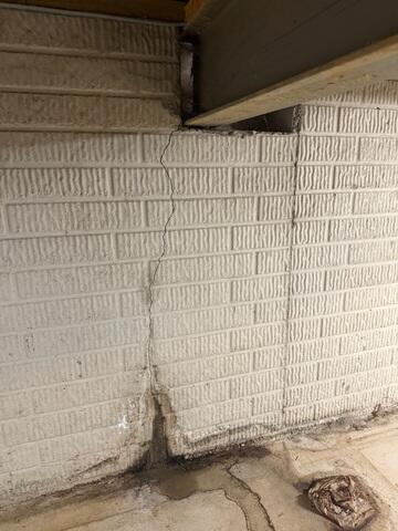 Wall Crack During Inspection