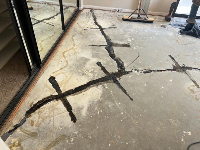 Concrete Slab Crack Stitch Repair in Bonita