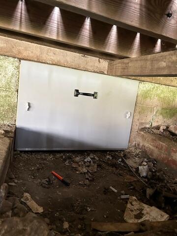 New Crawl Space Door