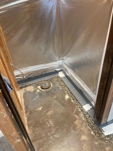 WaterGuard Before Concrete
