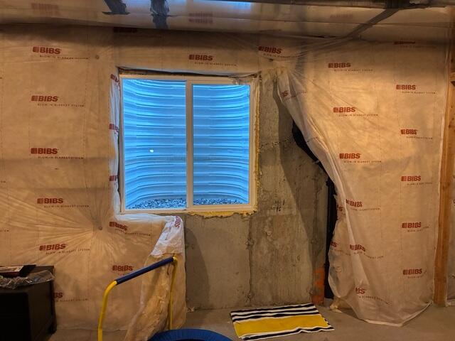 Foundation Wall Before Basement Waterproofing in Draper