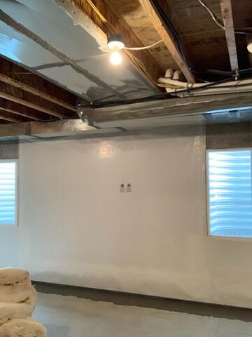Waterproof Basement Wall System Installed in Draper