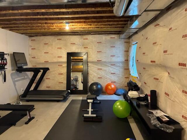 Basement Before Waterproofing Project in Draper, Utah