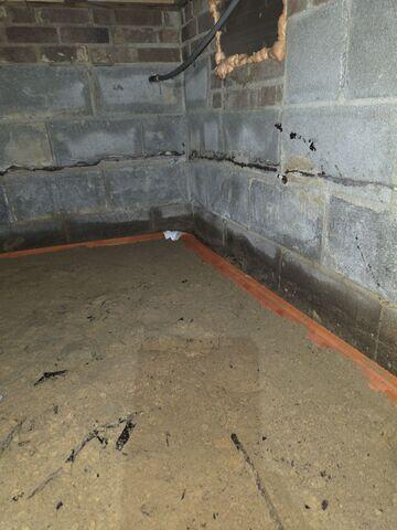 Installing StarPipe Drainage for Crawl Space Water Control