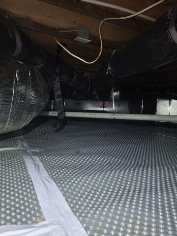 Adding Drainage Matting for Extra Moisture Protection