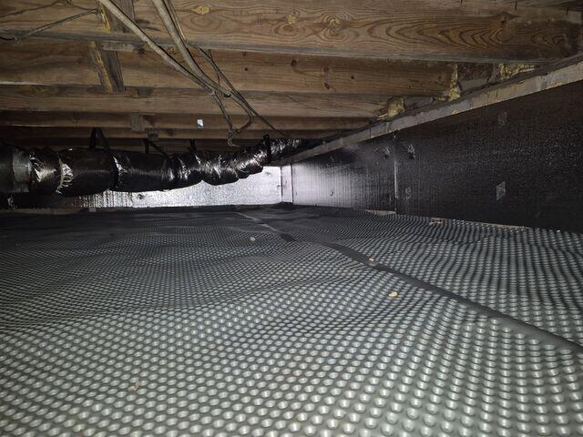 Adding Drainage Matting for Moisture Control