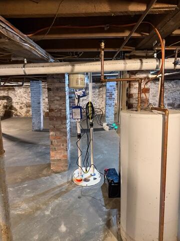 New Concrete Floor & TripleSafe Sump Pump