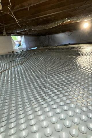 Drainage Matting Installed