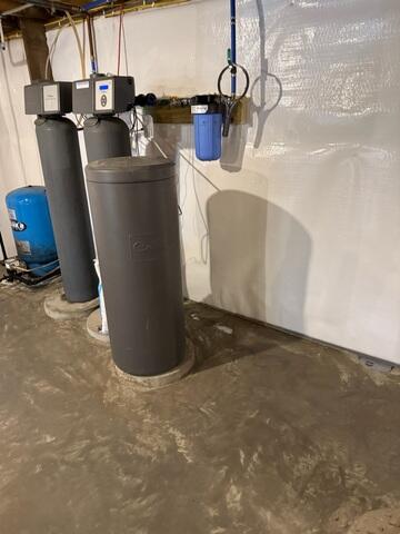 New Concrete Floor with WaterGuard Drainage