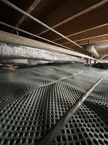 Drainage Matting Installed