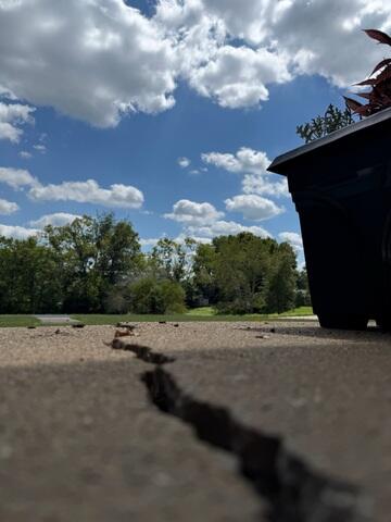 Cracked Concrete