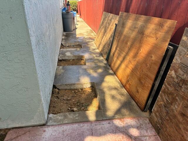Exterior Foundation Pier Excavation in Spring Valley