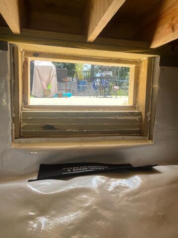 Sealing Around the Crawl Space Access