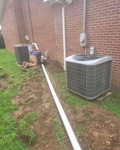New Exterior Drainage Line